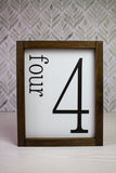 8x10 Family Number Sign