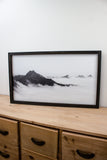 Black & White Foggy Mountain