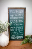 Sparkling Snow Winter Words