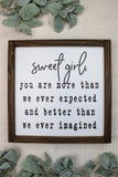Sweet Boy / Sweet Girl Sign