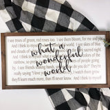 12x24 What A Wonderful World