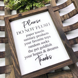 8x10 Please Do Not Flush