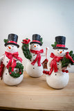 Snowman with Cardinals