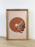 Boho Floral Sign 12x20