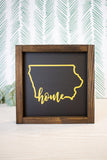 Iowa Outline Sign