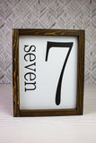 8x10 Family Number Sign