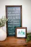 Sparkling Snow Winter Words