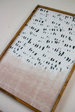 Contemporary Mauve & Forest Green Art